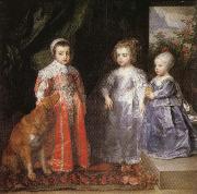 Anthony Van Dyck Portrait of the Children of Charles I of England painting
